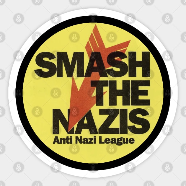 smash the nazis Sticker by remerasnerds